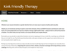 Tablet Screenshot of kinkfriendlytherapy.com